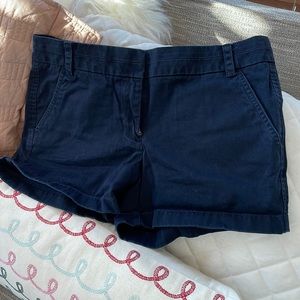J.Crew chino khaki shorts in 3” length. Navy blue color